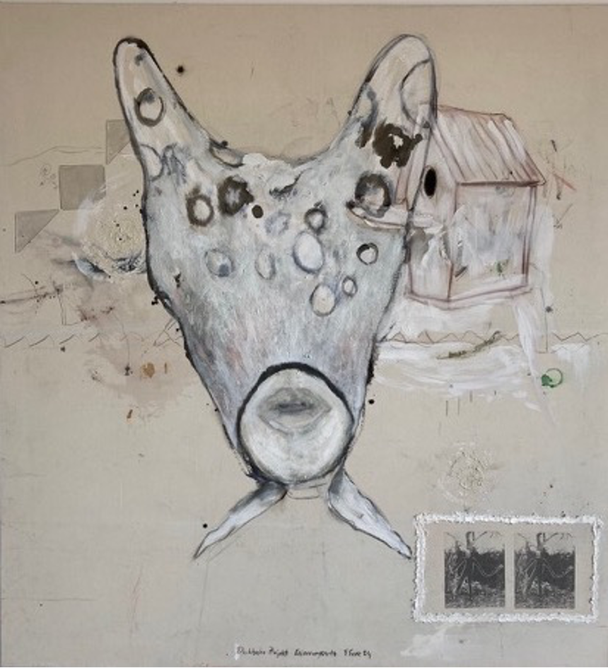 Valérie Favre: Temps contre temps, a taste of freedom, 2024, Öl auf Leinwand