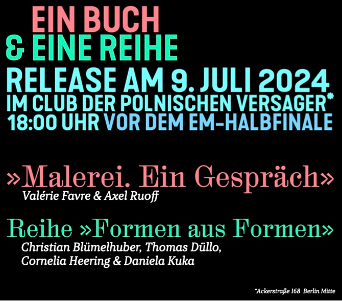 release party, Malerei. Ein gespraech, im club der polnischen Versager